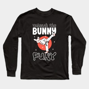 Bunny doing Hapkido Long Sleeve T-Shirt